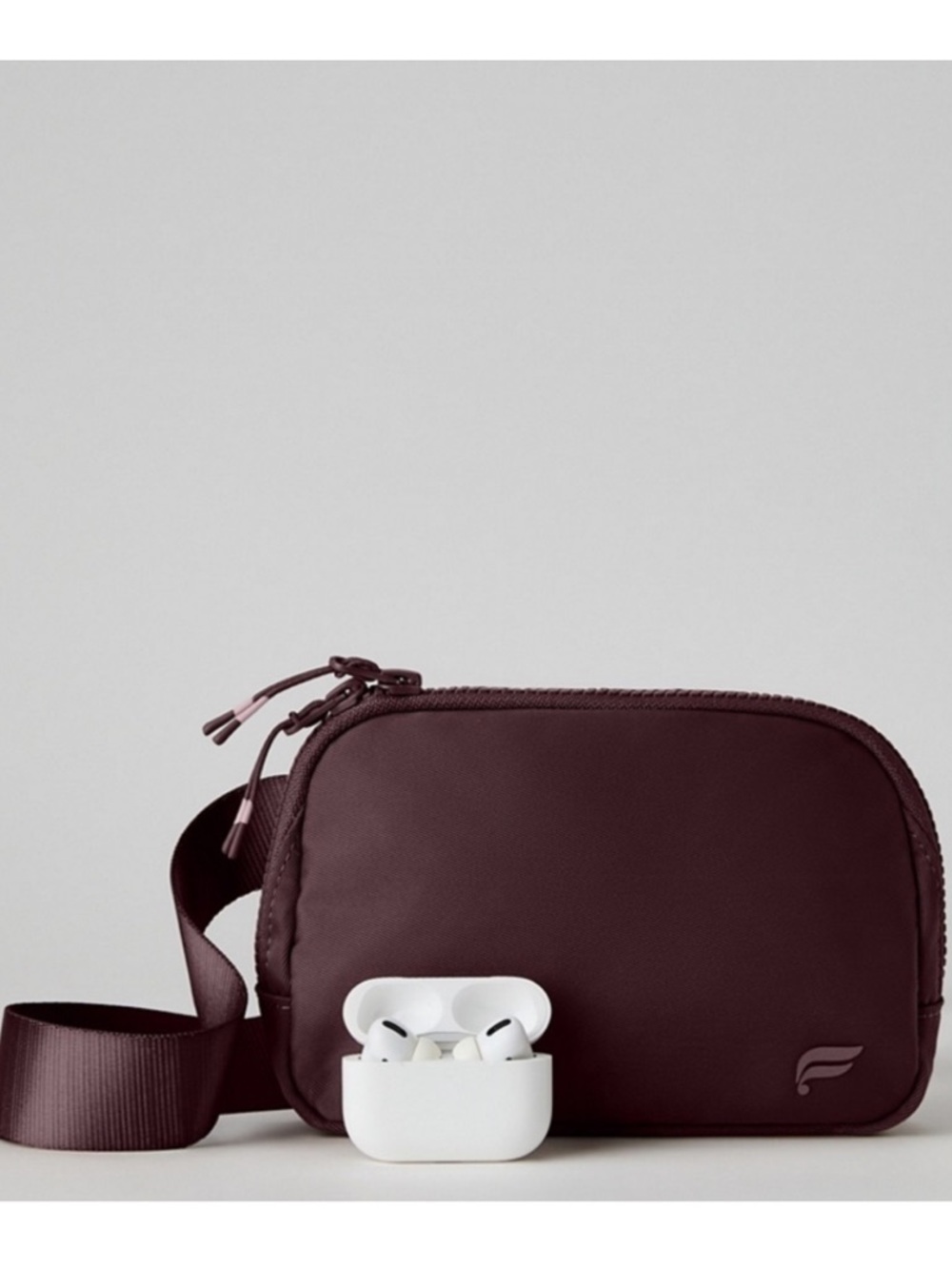 Fabletics Crossbody Belt Bag in Deep Wine